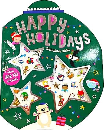 Happy Holidays Giant Coloring Book