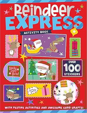 Sticker Activity Books Reindeer Express Activity Book