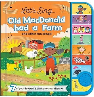 Old Macdonald Had A Farm Nursery Rhyme Sound Book � 7 Songs To Play And Sing