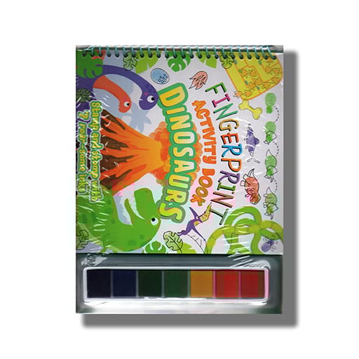 Fingerprint Activity Book Dinosaurs | Book