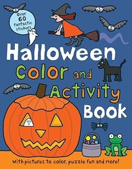 Halloween Preschool Color And Activity Book