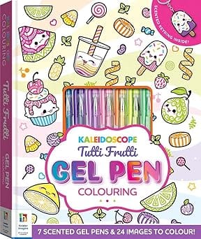 Kaleidoscope Colouring Tutti Frutti Gel Pen Colouring Kit