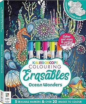 Kaleidoscope Colouring Erasables Ocean Wonders