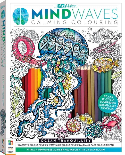 Art Maker Mindwaves Colouring Kit Ocean Tranquillity
