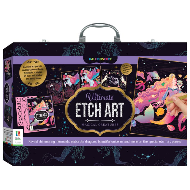 Kaleidoscope Etch Art Carry Case Magical Creaturesage
