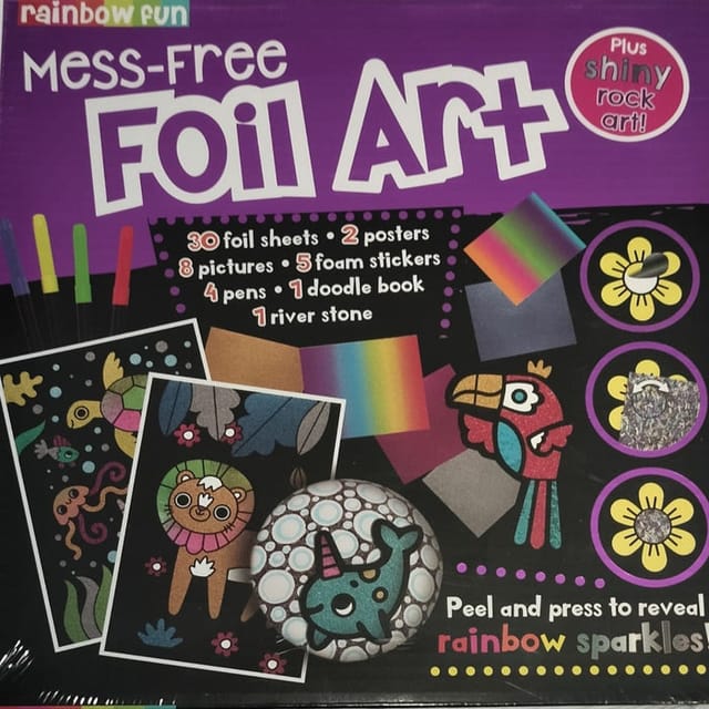 Rainbow Fun Mess-free Foil Art