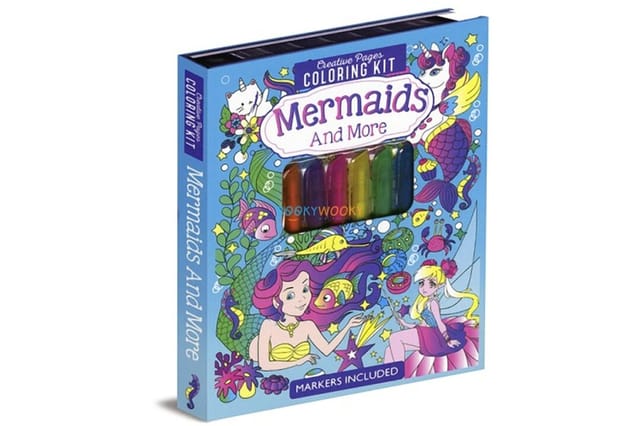 Creative Pages Coloring Kit Mermaids And More