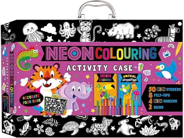 Neon Colouring Activity Case Kit