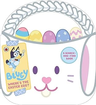 Bluey Wheres The Easter Egg? A Shaped Tabbed Board Book