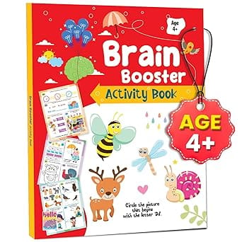 Brain Booster Activity Book For Kids Toddlers And Children 4+ Years