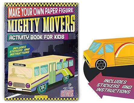 Make Your Own Paper Figure - Mighty Movers (activity Book For Kids)
