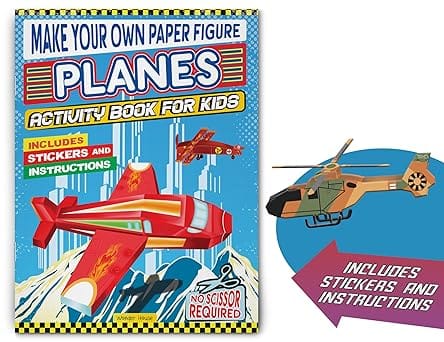 Make Your Own Paper Figure - Planes (activity Book For Kids)