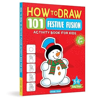 How To Draw 101 Festive Fusion (activity Books For Kids) (ages 5+)
