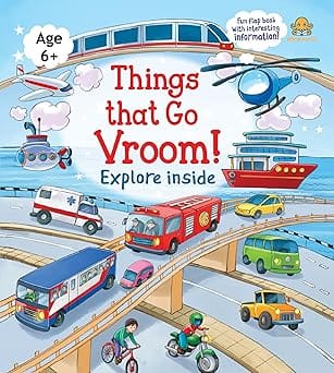 Lift A Flap Things That Go Vroom!