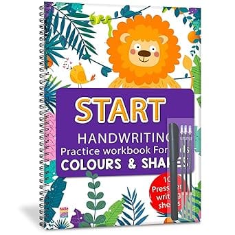 Start Handwriting Practice Colors And Shapes Writing Books