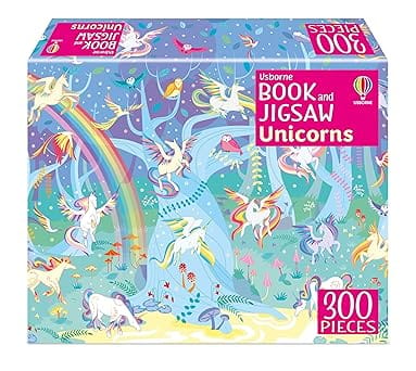 Usborne Book And Jigsaw Unicorns