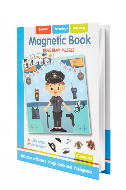 Magnetic Book – Role Play Puzzle (Engineers & Cowboys Theme)