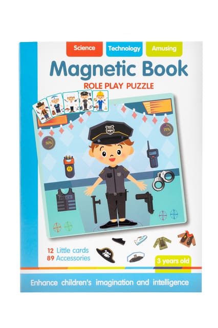 Magnetic Book – Role Play Puzzle (Engineers & Cowboys Theme)