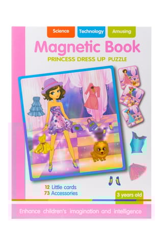 Magnetic Book – Princess Dress Up Puzzle (Educational Toy)