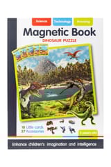 🦖 Magnetic Book – Dinosaur Adventure Puzzle (Educational Toy)
