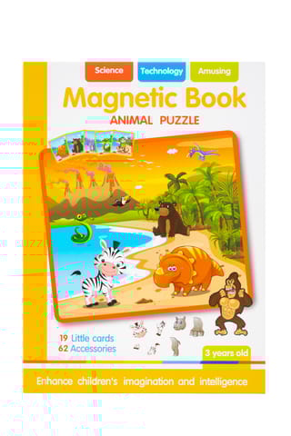 Magnetic Book – Animal Puzzle (62 Magnetic Pieces + 19 Idea Cards)
