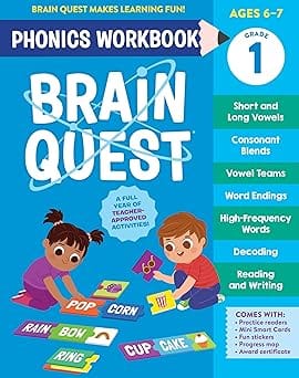 Brain Quest Phonics Workbook Grade 1