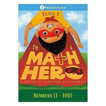 Key2practice Math Hero | Class 1 Maths Workbook (numbers (1-100)