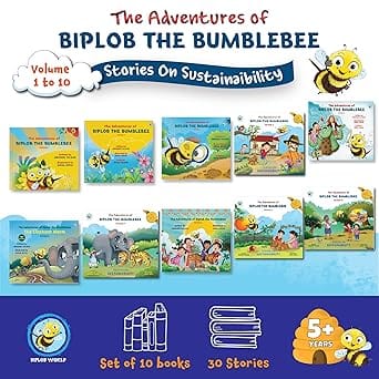 The Adventures Of Biplob The Bumblebee Series - Volume 1 To 10 (combo Of 10 Books)