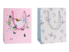 Set of 4 Premium Gift Bags – Elegant Butterfly & Floral Designs – Best Wishes Collection with Rope Handles