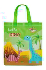 Kids Reusable Shopping Bags – Cartoon Car & Dinosaur Print Eco-Friendly Tote for School, Picnic & Daily Use