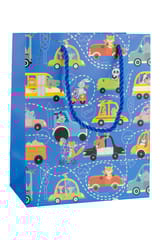Small Gift Bag Combo – Monster Truck & Cartoon Animal Cars Design – Kids Party Favor Bags – Eco-Friendly & Durable