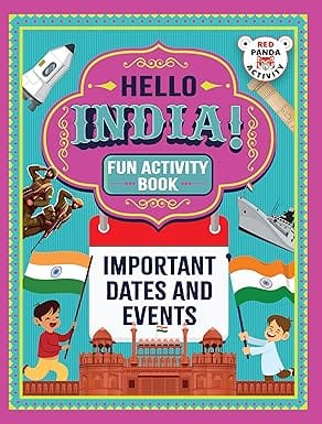 Hello India! Fun India Activity Book Important Dates And Events