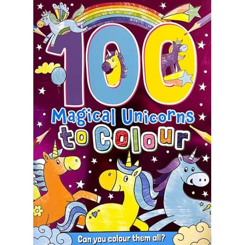 100 Magical Unicorns To Colour
