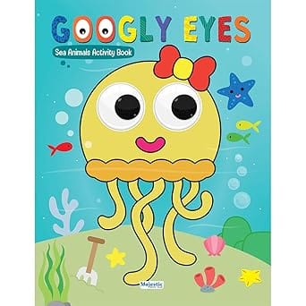 Googly Eyes Sea Animals Colouring Book For Kids