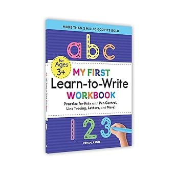 My First Learn-to-write Workbook Practice For Kids With Pen Control, Line Tracing, Letters, And More!