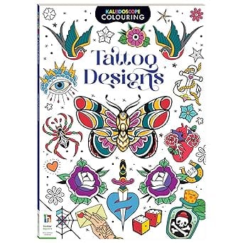 Kaleidoscope Colouring Tattoo Designs | Colouring Book For Kids | Learn Tattoo Designs