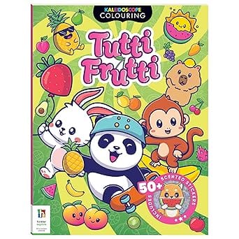 Kaleidoscope Sticker Colouring Tutti Frutti | Colouring Book With Scented Stickers