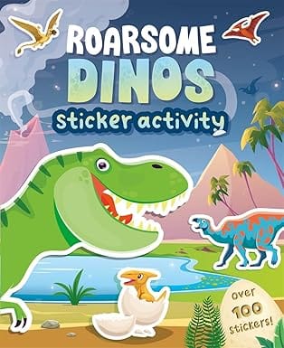 Amazing Sticker Activity Roarsome Dinos | Fun Dinosaur Sticker Book For Kids