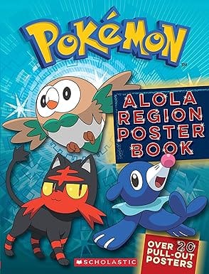 Pokemon Alola Region Poster Book