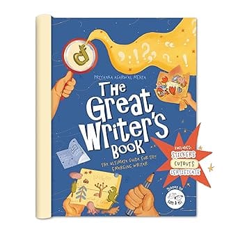 The Great Writers Book Creative & Writing Activity Book With Stickers, Diy Craft, Cutouts & Certificate