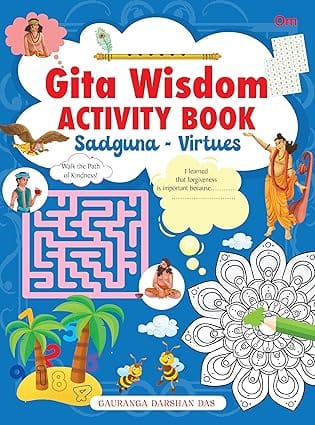Sadguna - Virtues Gita Wisdom Activity Book By Gauranga Darshan Das | Fun Activities
