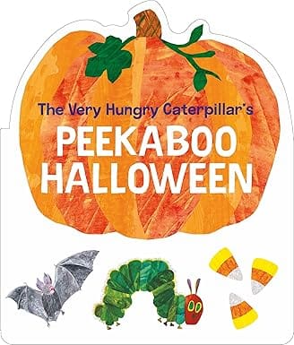 The Very Hungry Caterpillars Peekaboo Halloween A Pumpkin-shaped Board Book