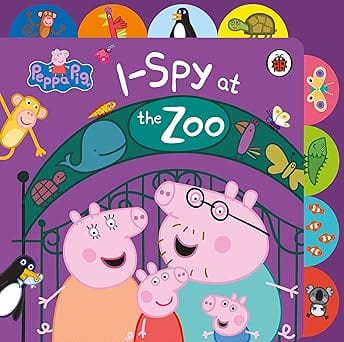 Peppa Pig I Spy At The Zoo Tabbed Board Book