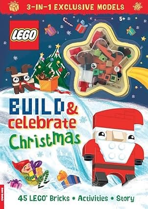 Lego� Books Build & Celebrate Christmas (includes 45 Bricks)