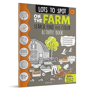 Lots To Spot On The Farm Search, Find And Color Activity Book