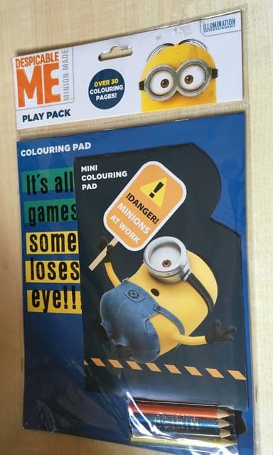 Colouring Pad Mini Pad 4 Pencils