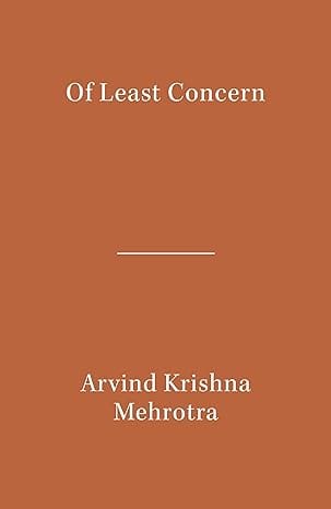 Of Least Concern (literary Activism Series)