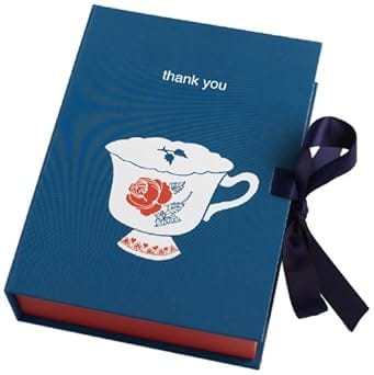 Thank You Notecard Box With Ribbon