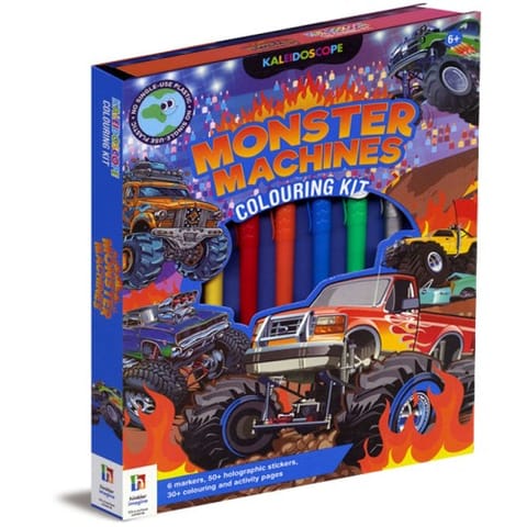 Kaleidoscope Monster Machines Colouring Kit