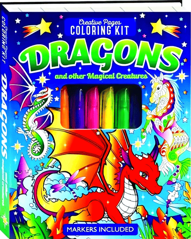 Creative Pages Coloring Kit Dragons